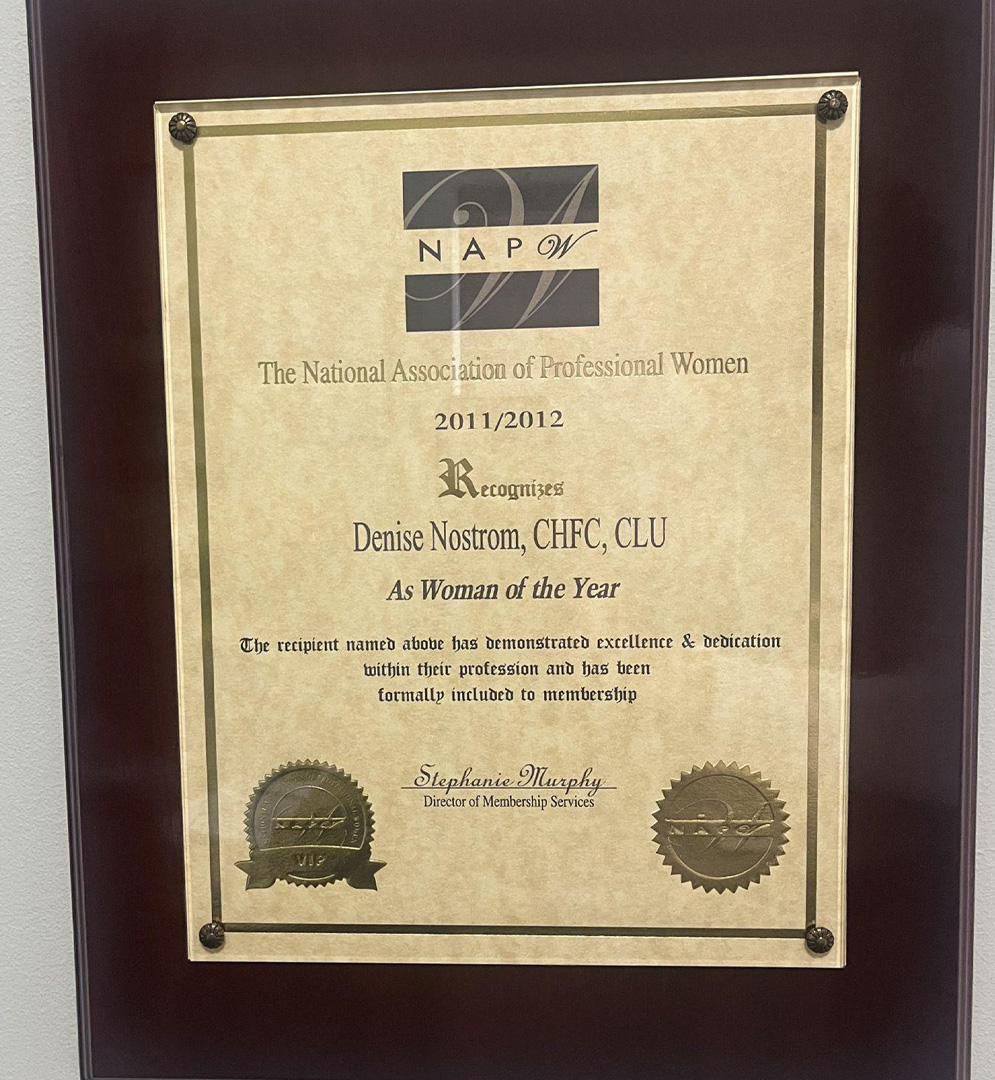 Woman of the Year for the National Association of Professional Women Woman of the Year for the National Association of Professional Women